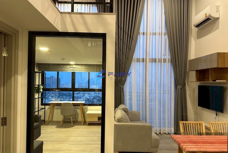 ขายคอนโด Ideo Charan 70 - Riverview 34 ตรม ชั้น34 ห้องริมสุด Duplex Double Volume โปร่งโล่งสูงสองชั้น เฟอร์ครบ พร้อมอยู่ ใกล้รถไฟฟ้า MRT บางพลัด